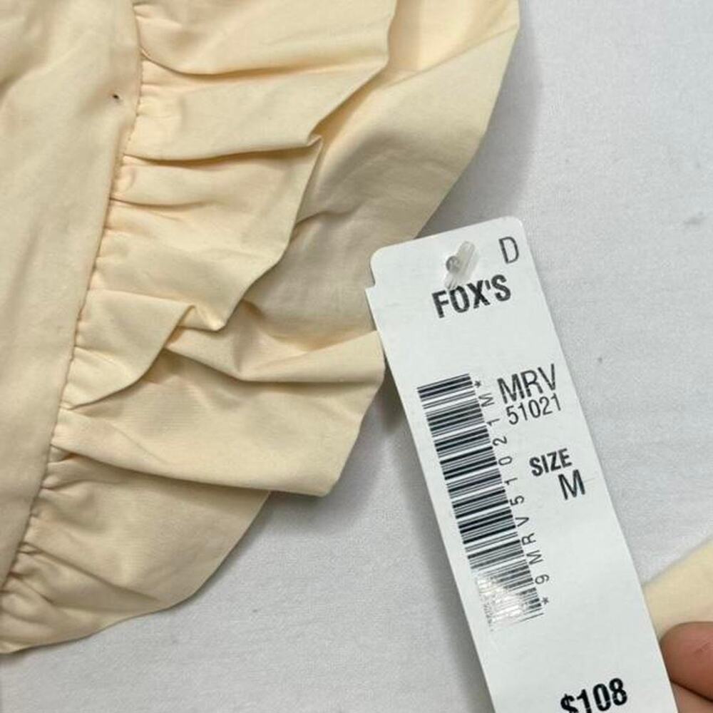 Marie Oliver Foxs Emery Cream Cottage Core Baby Doll Tie Back Dress Size M NWT - Picture 7 of 8